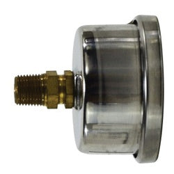 80612 - 1-1/2 in Pneumatic Pressure Gauge, 0 to 30 psi Range, 304 Stainless Steel Enclosure
