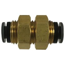 820400C - 1/4-in Push-to-Connect D.O.T. Bulkhead Union Fitting, Composite Material, 145 psi