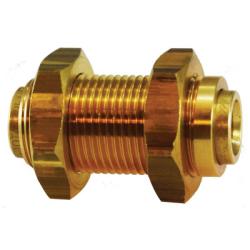 821000A - Brass D.O.T. Bulkhead Union, 5/8 in & 3/8 in Push-to-Connect Fitting