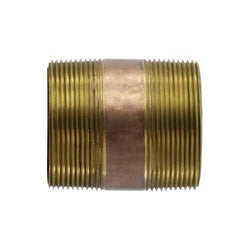 82300-6470 - 4 in MPT x 4 in MPT Red Brass Pipe Nipple, 7 in Long