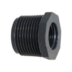 839130 - 1 in MPT x 1/2 in FPT PVC Reducer Bushing, SCH 80, 140°F Maximum Temperature