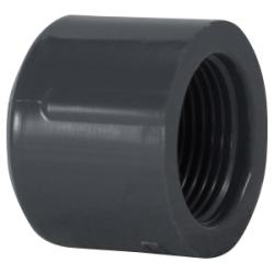 848003 - 3/8 in SCH 80 PVC Pipe Cap with Female Pipe Threads