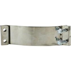 848300 - 3 in x 76 mm Stainless Steel Easy Form Clamp, 1/2 mm Thick, Two Bolt Fastening