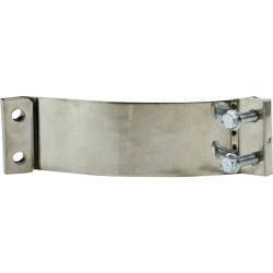 848600 - 6 in x 76 mm Stainless Steel Easy Form Clamp, 1/2 mm Thick with Bolts