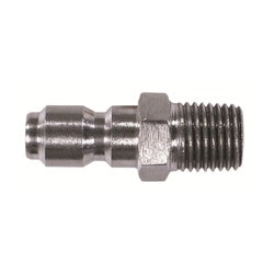 86041SS - 3/8 in Male Pipe Thread Stainless Steel Quick Disconnect Plug, 6000 psi Rated
