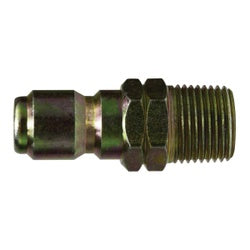 86042 - 1/2 in MPT Steel Quick Disconnect Plug - 4000 psi, Zinc-Plated Finish