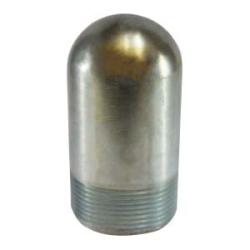 90011 - 4 in Steel MPT Bull Plug with Zinc-Plated Finish
