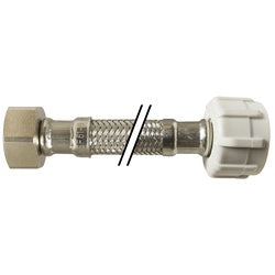 923509 - 9 in Stainless Steel Lavatory Connector, 1/2 x 7/8 in FIP