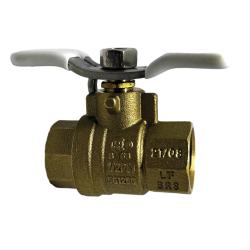 940173TSSLF - 1/2 in FIP x FIP Lead-Free Brass Ball Valve, 2.047 in Length, 600 psi, -22 to 302°F