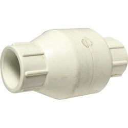 940325 - PVC 1/2 in Slip x Slip Glue In-Line Spring Check Valve, 200 psi, Up to 77°F
