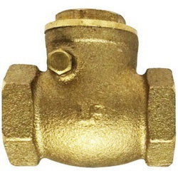 940355LF - 1-1/4 in FIP Brass Swing Check Valve with 3.19 in Length, 2.07 in Center Distance, 200 psi WOG