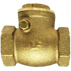 940360LF - 4 in FIP Swing Check Valve, Lead-Free Brass, 6.84 in Length, 200 psi Rating