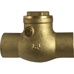 940364LF - 1 in Lead-Free Cast Brass Swing Check Valve with Sweat x Sweat Connections