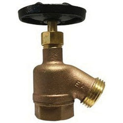 942101 - 3/4 x 3/4-in Brass Bent Nose Garden Valve with Cast Iron Handle