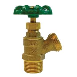 942134LF - 1/2 x 3/4 in Lead-Free Brass Angle Hose Boiler Drain Valve