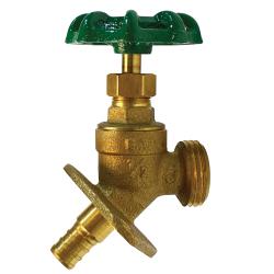 942142LF - 1/2 x 3/4 in PEX x MHT Cast Brass Sillcock with Cast Iron Handle