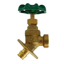 942144LF - 1/2 x 3/4 in Lead-Free Cast Brass Sillcock for PEX to MHT Connections