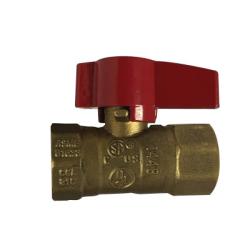 943312 - 1/2 in FPT x FPT Forged Brass Gas Ball Valve with Aluminum Handle and 125 psi Rating