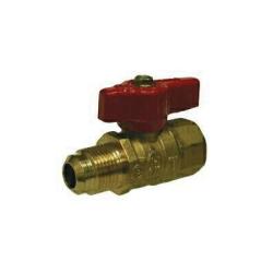 943350 - 15/16-16 x 3/4-in Forged Brass Gas Ball Valve with Flare x FPT Connection