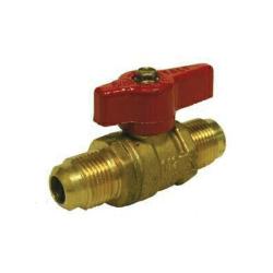 943343 - 1/2 in Flared x Flared Brass Gas Ball Valve with 1/4-Turn Butterfly Handle