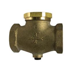 947142 - 3/8 in Female Pipe Thread In-Line Check Valve, Cast Bronze, 2-1/2 in Length, 250 psi