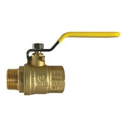 948170LF - 1/4 in MIP x FIP Brass Ball Valve, 600 psi WOG, -20 to 248°F