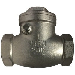 949357 - 1-1/2-in FPT Swing Check Valve, 4.54-in Length, CF8M Stainless Steel, PTFE Sealing