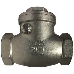 949358 - 2-in FPT x FPT Swing Check Valve - CF8M 316 Stainless Steel, 5.3 in Length