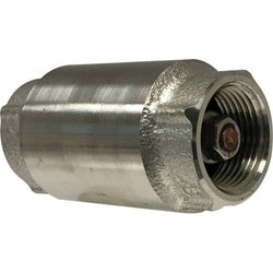 949430 - 1/2 in FPT x FPT Stainless Steel In-line Check Valve with Fluoroelastomer Seal, 2.43 in Length