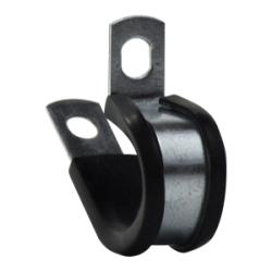 95408 - 5/8 in Rubber Cushioned Steel Clamp with Zinc-Plated Finish