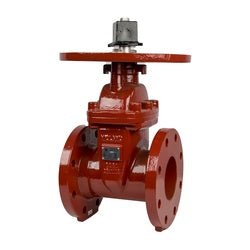 9600FL6PIV - 6 in Flanged Resilient Seated Gate Valve, Ductile Iron Body, 10.5 in Length, 300 psi