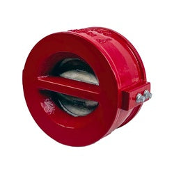 963006UL - 6 in Double Door Wafer Check Valve, Ductile Iron, 300 psi, 4.13 in Length