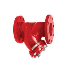 9642FL10 - 10 in Flanged Wye Strainer with 654 mm Length, Ductile Iron and 304 SS Mesh