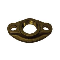 970207 - 1-1/2 in Lead-Free Brass Water Meter Oval Flange with 1-1/2-11-1/2 Threads