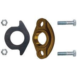 970218 - 2 in FIP Lead-Free Brass Oval Meter Flange Kit, 150 psi Pressure Rating