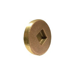 970306 - 1-1/2 in MIP Countersunk Cleanout Plug, Cast Brass, 150 psi Rating
