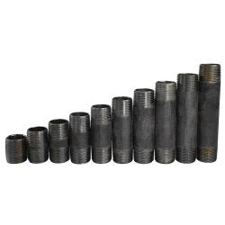 973673 - 10-Piece Galvanized Steel Pipe Nipple Assortment - 1-1/4 in MPT x 1-1/4 in MPT