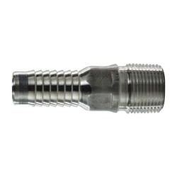 973624 - 1-1/2 in Hose Barbed x 1-1/2 in MPT Aluminum Combination King Nipple
