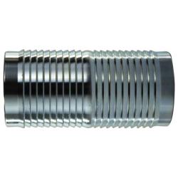973658 - 3 in x 3 in Barbed Steel Hose Mender Fitting