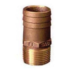 973712 - Brass Adapter with 1 in MNPT and 1-1/8 in Barbed Connections