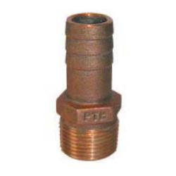 973733 - 1 in MNPT to 1 in Hose Barbed Brass Standard Flow Adapter