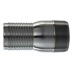 973851 - 3/4-in Barbed x 3/4-in MIP Combination Nipple, 3-1/8 in Black Steel, 15/16 in Hex