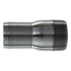973857 - 5-3/4 in Combination Nipple, 3-in Hose Barbed x 3-in MIP, Black Steel