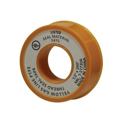 982125 - 1/2 in W, 260 in L Yellow Gas Line Tape, 4 mil Thickness