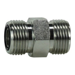 FS240388 - Steel Union Adapter with Two 1/2-in Male O-Ring Face Seals, 1.39 in Length
