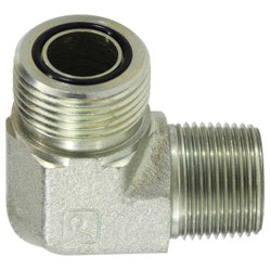 FS250166 - 3/8 in Male Face Seal x 3/8 in MIP Steel 90-Degree Elbow Connector