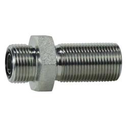 FS27001212 - Steel Bulkhead Union Connector - 1-3/16 in Male ORFS x 1-3/16 in Male ORFS