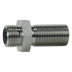 FS27002020 - Steel Bulkhead Union - 1-1/4-in Male O-Ring Face Seal x 1-1/4-in Male O-Ring Face Seal