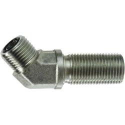 FS27021010 - Steel 45-Degree Elbow Bulkhead Union - 5/8-in Male O-Ring Face Seal x 5/8-in Male O-Ring Face Seal
