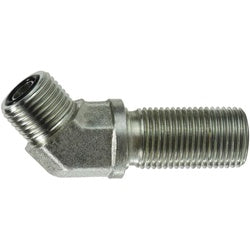 FS27021616 - Steel 45-Degree Elbow Fitting - 1-7/16 in Male ORFS x 1-7/16 in Male ORFS, 6000 psi